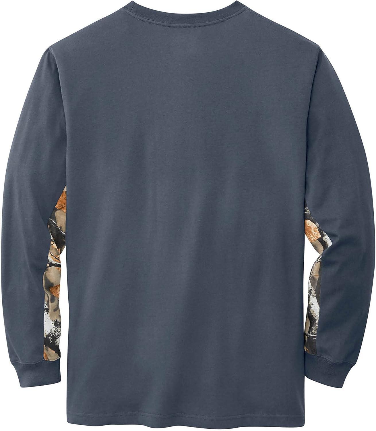 imageLegendary Whitetails Mens Backcountry Long Sleeve Camo Tshirt Casual Crewneck Pullover Regular FitOmbre Blue
