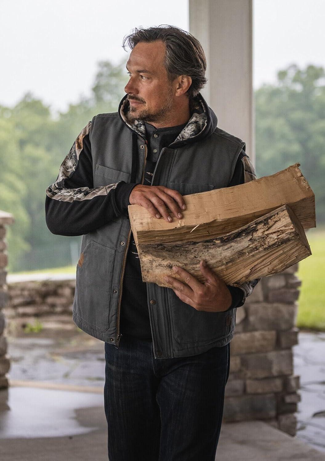 imageLegendary Whitetails Mens Concealed Carry CCW Vest with Two Holsters WaterRepellent Canvas InsulatedCharcoal