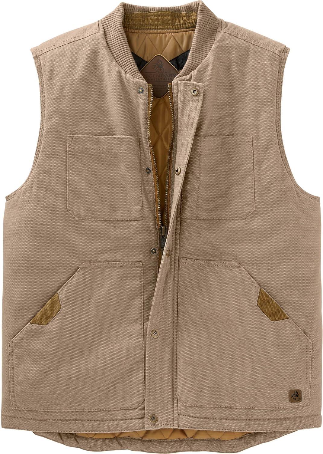 imageLegendary Whitetails Mens Concealed Carry CCW Vest with Two Holsters WaterRepellent Canvas InsulatedTwig