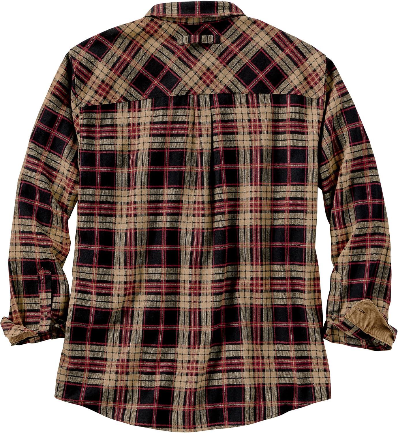 imageLegendary Whitetails Mens Flannel Shirt Long Sleeve Button Down 100 CottonFrontier Plaid