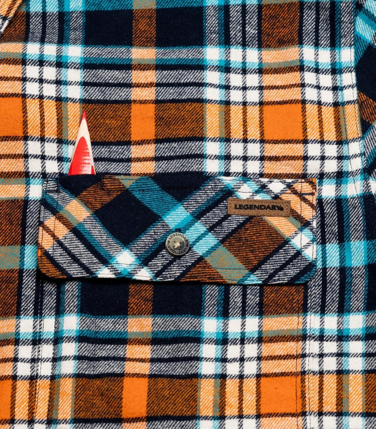 imageLegendary Whitetails Mens Flannel Shirt Long Sleeve Button Down 100 CottonSunrise Hunt