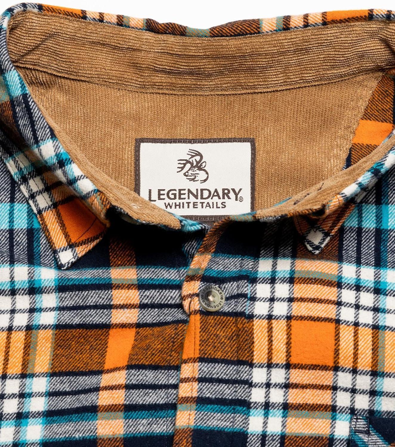 imageLegendary Whitetails Mens Flannel Shirt Long Sleeve Button Down 100 CottonSunrise Hunt