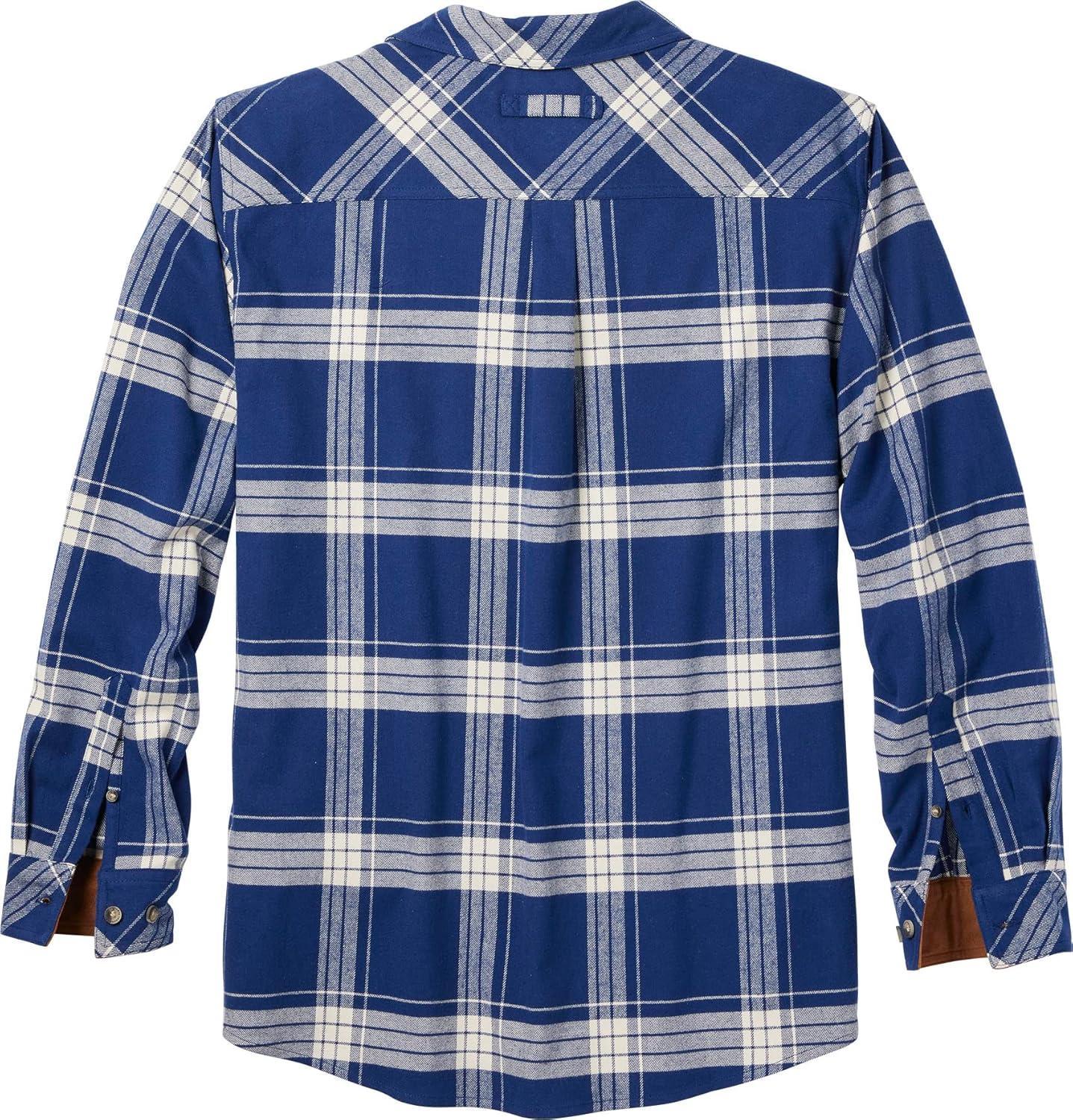 imageLegendary Whitetails Mens Flannel Shirt Long Sleeve Button Down Relaxed FitThrifty Sapphire Plaid