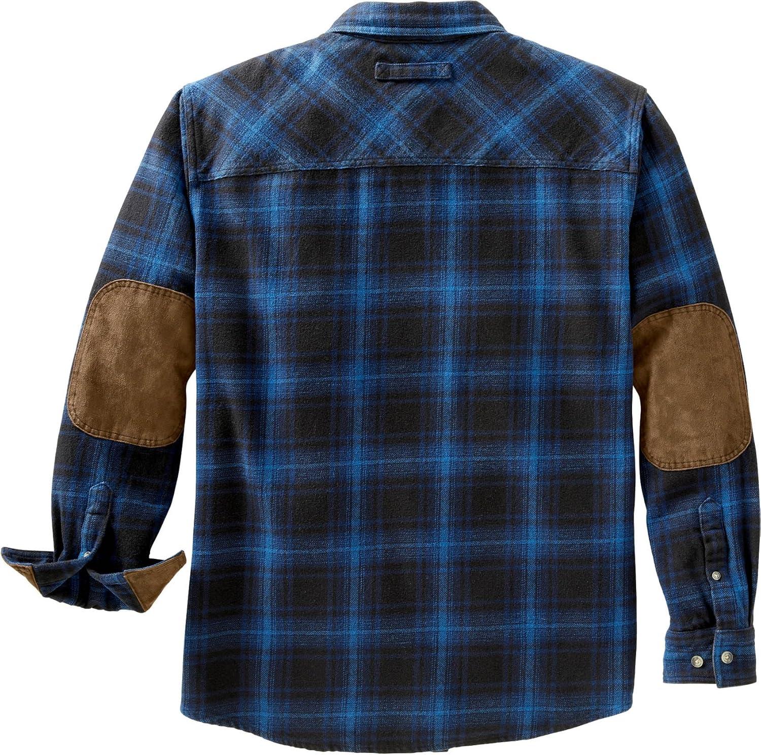imageLegendary Whitetails Mens Heavyweight Flannel Shirt Long Sleeve Button Up 100 CottonGreat Lakes Plaid