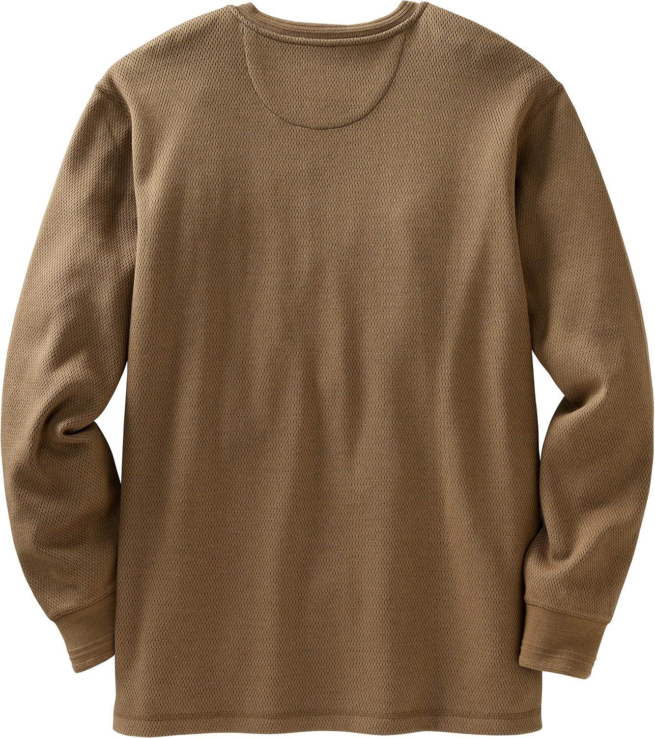imageLegendary Whitetails Mens Henley Shirt Long Sleeve Heavyweight Double Thermal LayerRawhide
