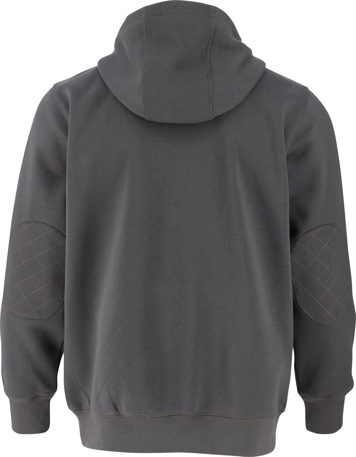 imageLegendary Whitetails Mens Hoodie Quarter Zip Quilted Sweatshirt Double Layered Lined HoodCharcoal