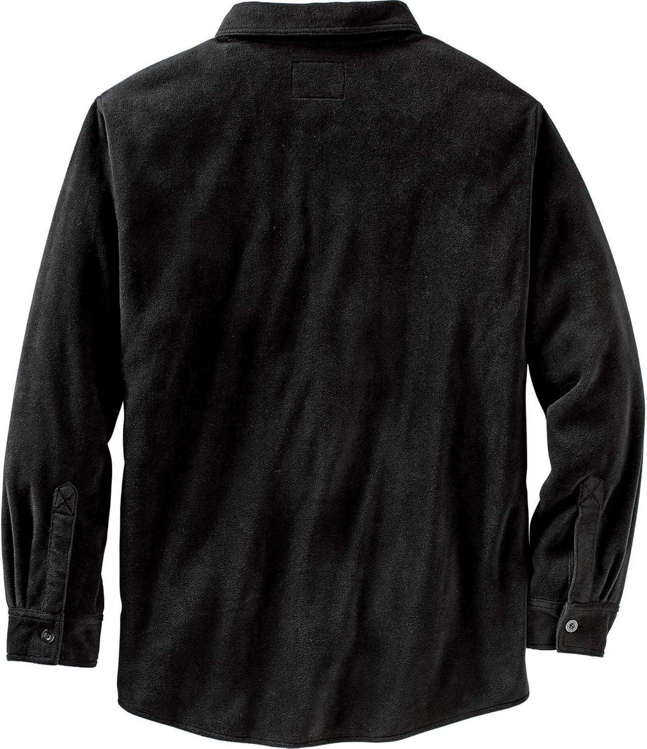 imageLegendary Whitetails Mens Long Sleeve Fleece Button Up Heavyweight ShirtBlack