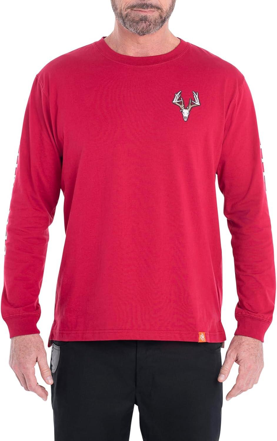 imageLegendary Whitetails Mens Long Sleeve TShirt Graphic Tee Preshrunk 100 Heavyweight CottonCardinal