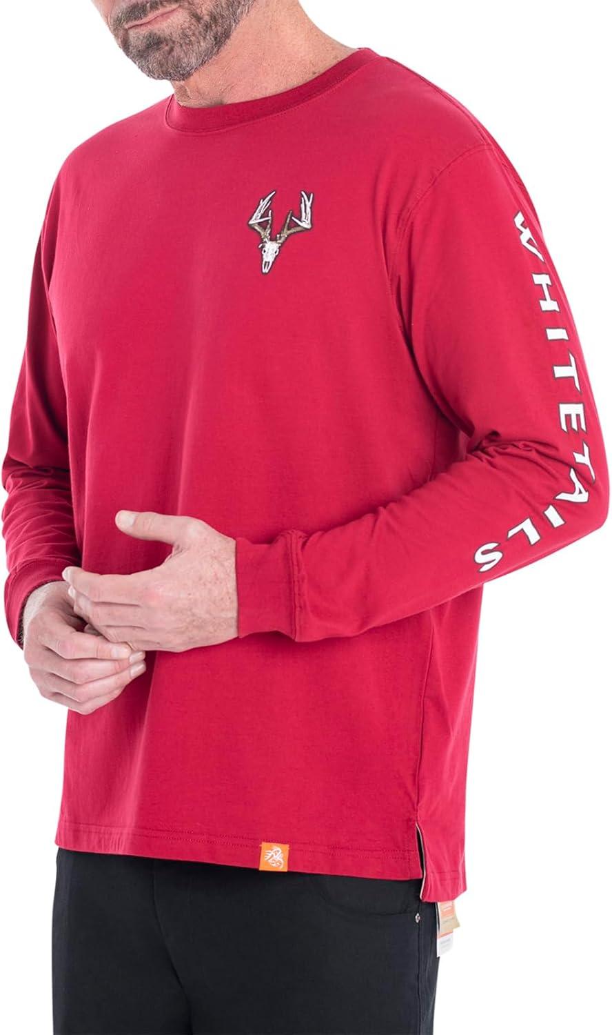 imageLegendary Whitetails Mens Long Sleeve TShirt Graphic Tee Preshrunk 100 Heavyweight CottonCardinal