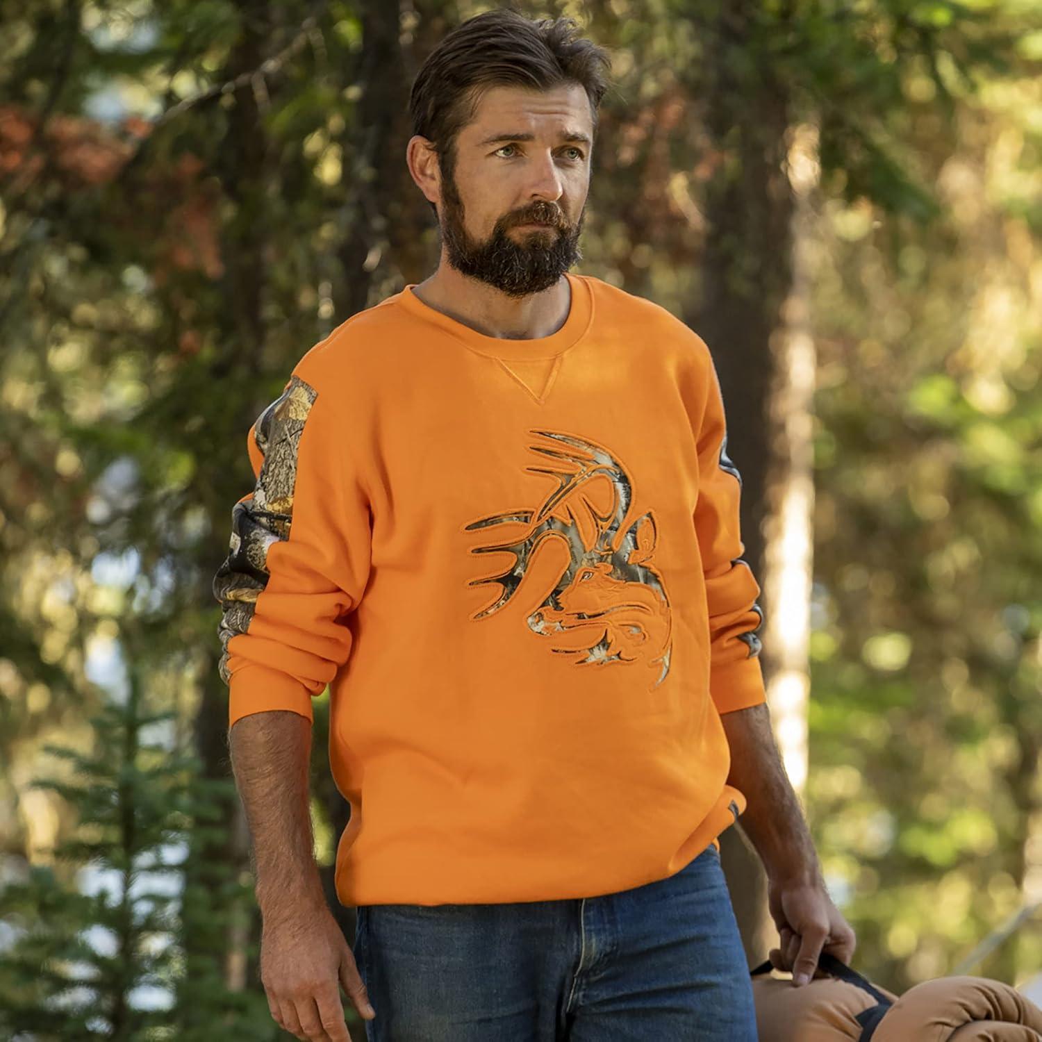 imageLegendary Whitetails Mens Outfitter Crew Fleece SweatshirtAthletic Heather