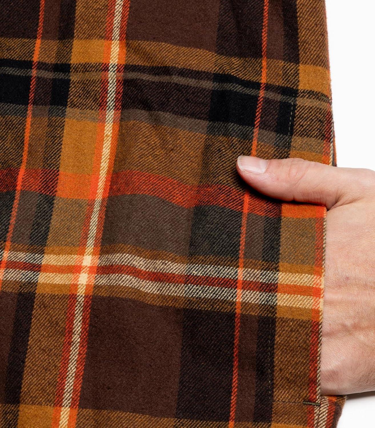 imageLegendary Whitetails Mens Plaid Flannel Shirt Jacket Quilted with Hood Polyfill InsulatedDeer Shed Plaid