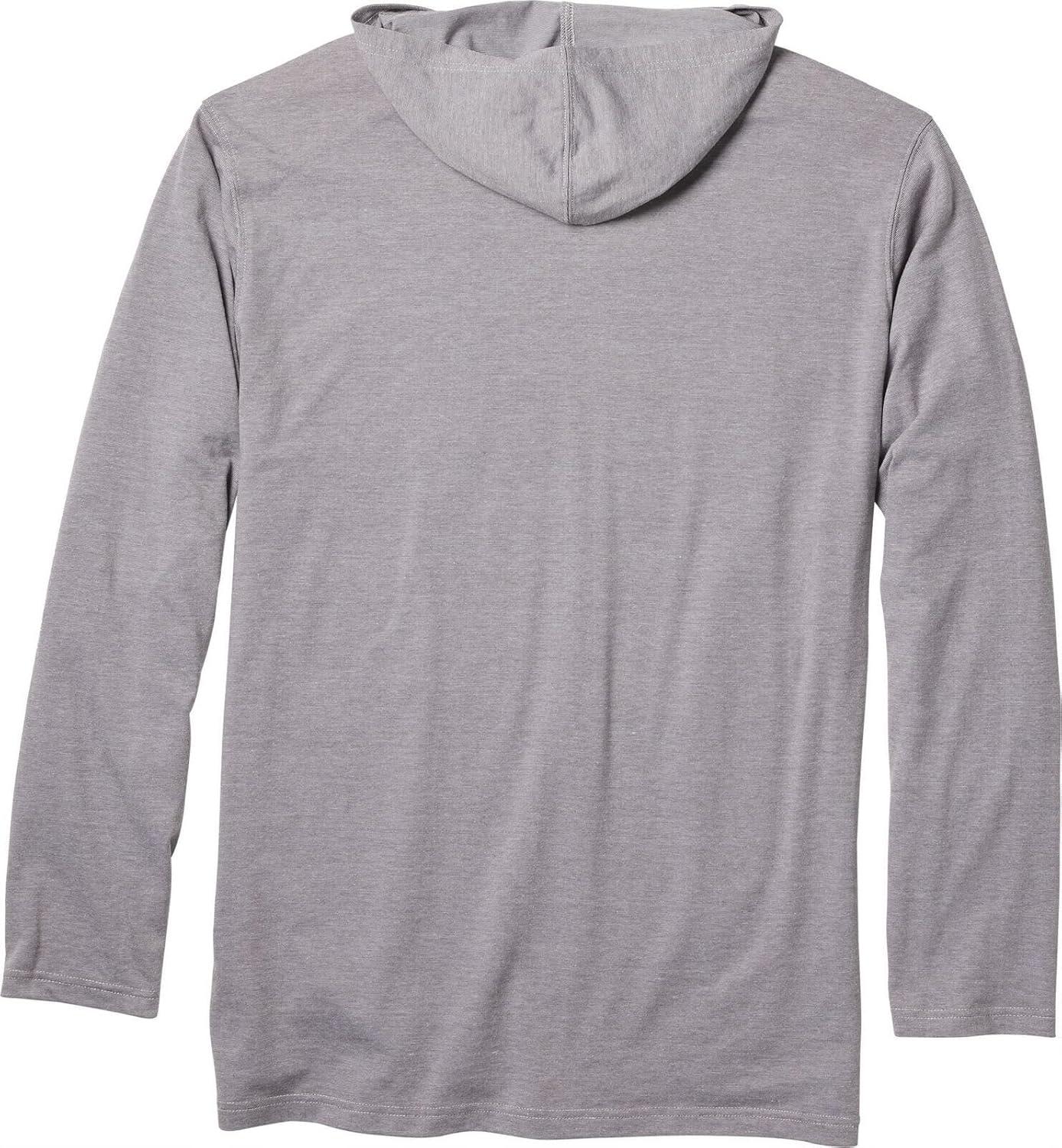 imageLegendary Whitetails Mens Portage Moisture Wicking UPF Sun Protection Hooded Performance Long Sleeve TShirtFlint Heather