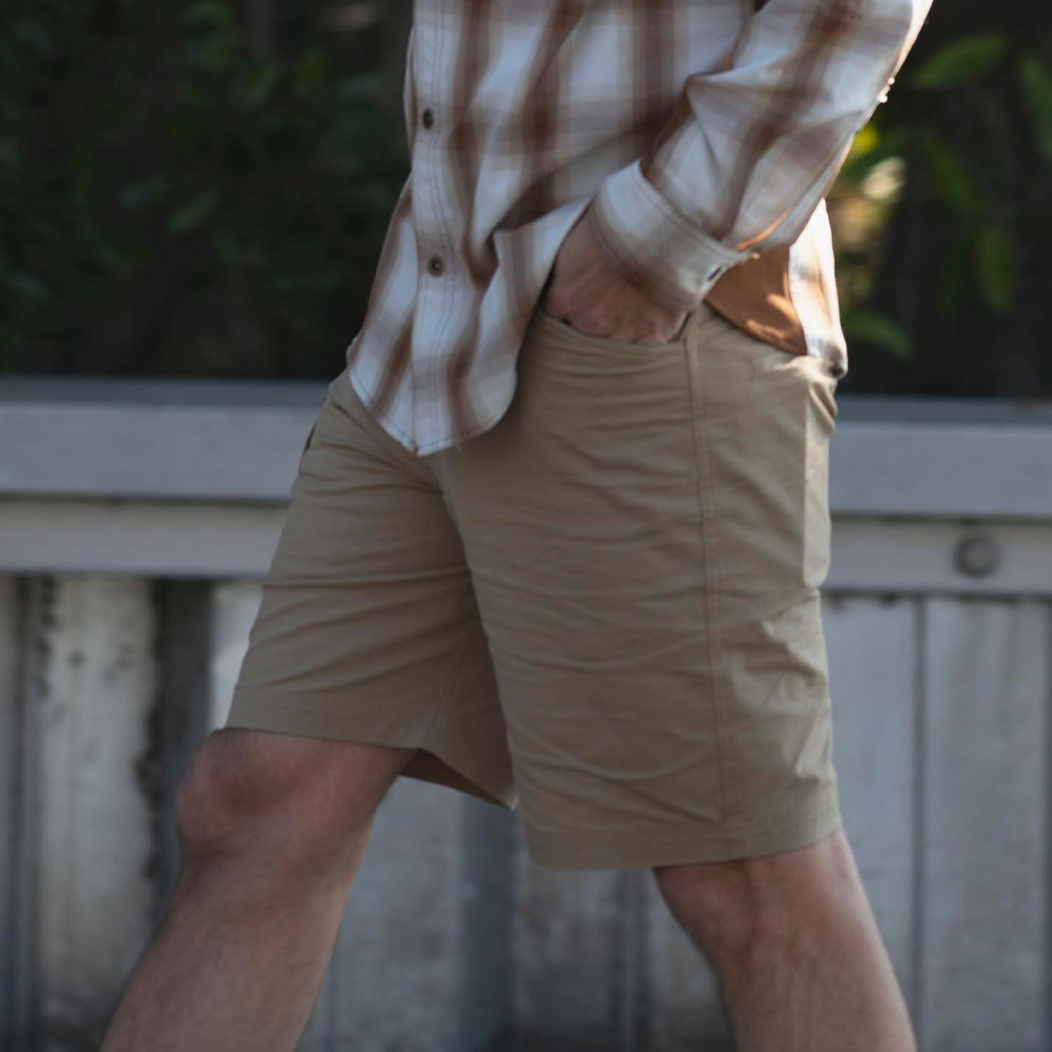 imageLegendary Whitetails Mens Quick Dry UPF 50 Flat Front Stretch Casual Hiking ShortsElmwood