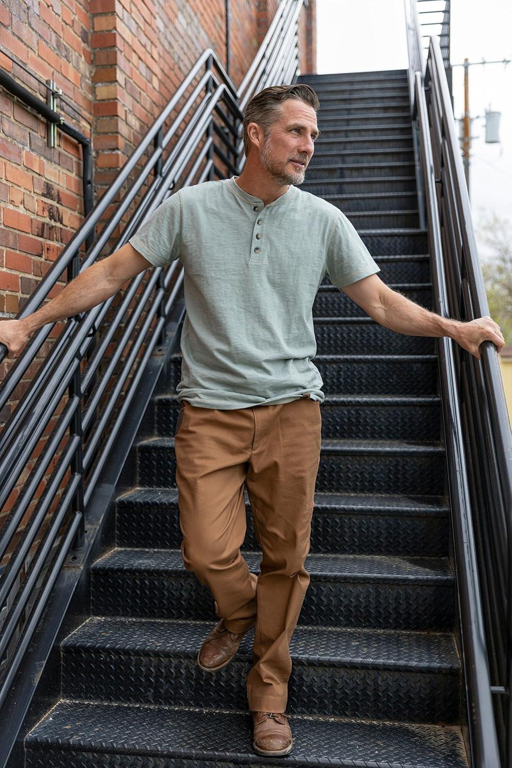 imageLegendary Whitetails Mens Stretch Woven Canvas Straight Leg PantChestnut