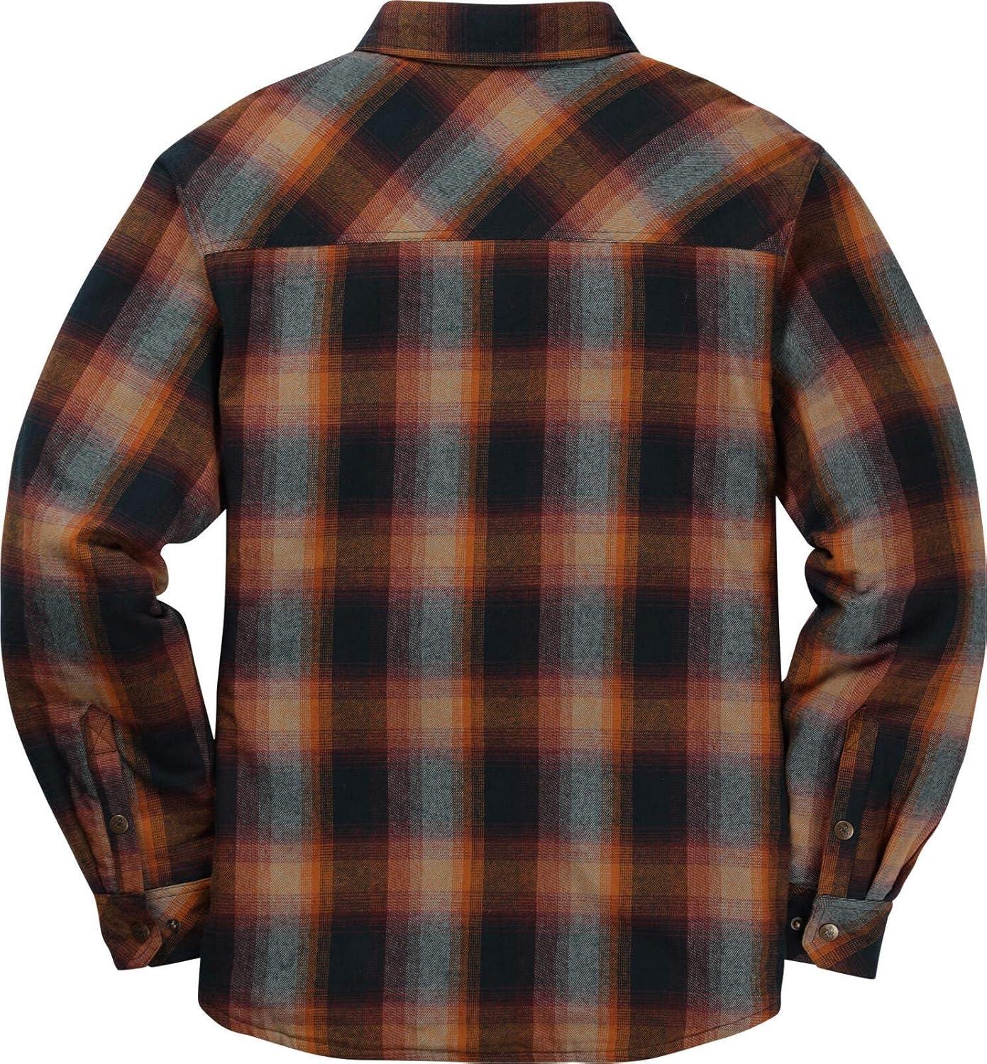 imageLegendary Whitetails Mens Thermal Lined Shirt Jacket Plaid Flannel Polyfill InsulatedBig Sky Cabin Plaid