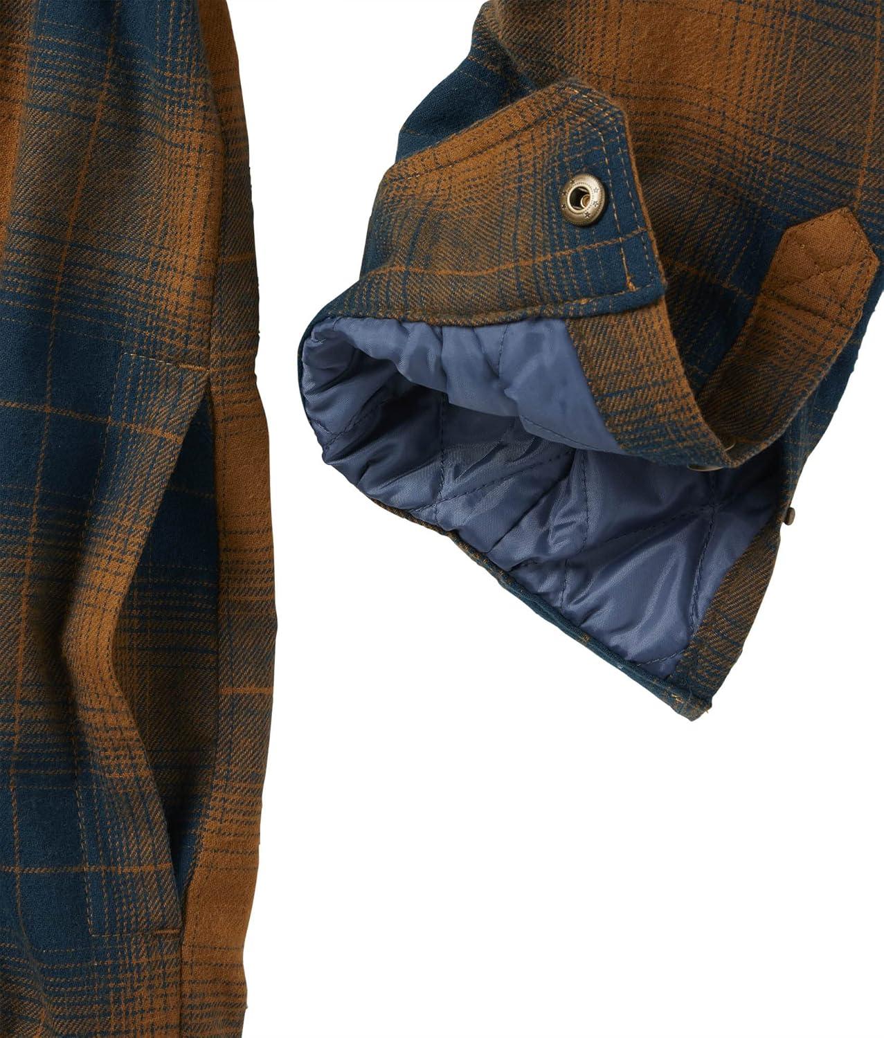 imageLegendary Whitetails Mens Thermal Lined Shirt Jacket Plaid Flannel Polyfill InsulatedBurnt End Plaid