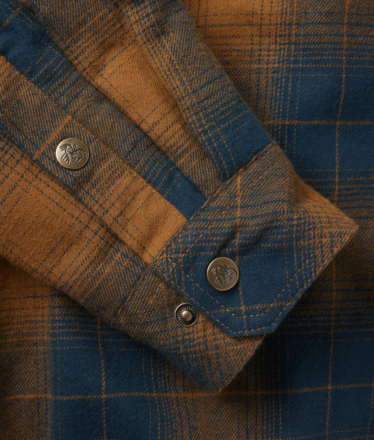 imageLegendary Whitetails Mens Thermal Lined Shirt Jacket Plaid Flannel Polyfill InsulatedBurnt End Plaid