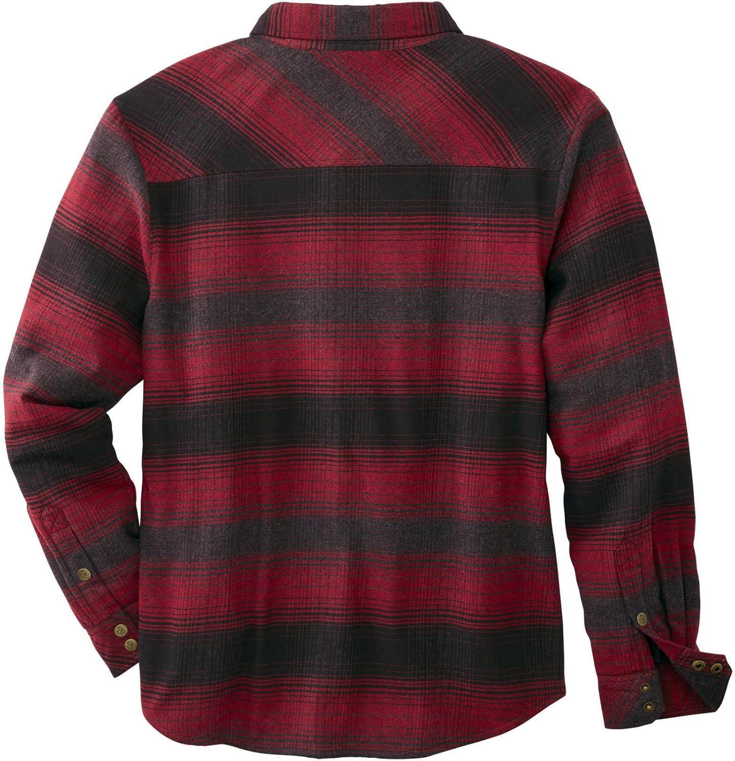 imageLegendary Whitetails Mens Thermal Lined Shirt Jacket Plaid Flannel Polyfill InsulatedCabin Fever Plaid