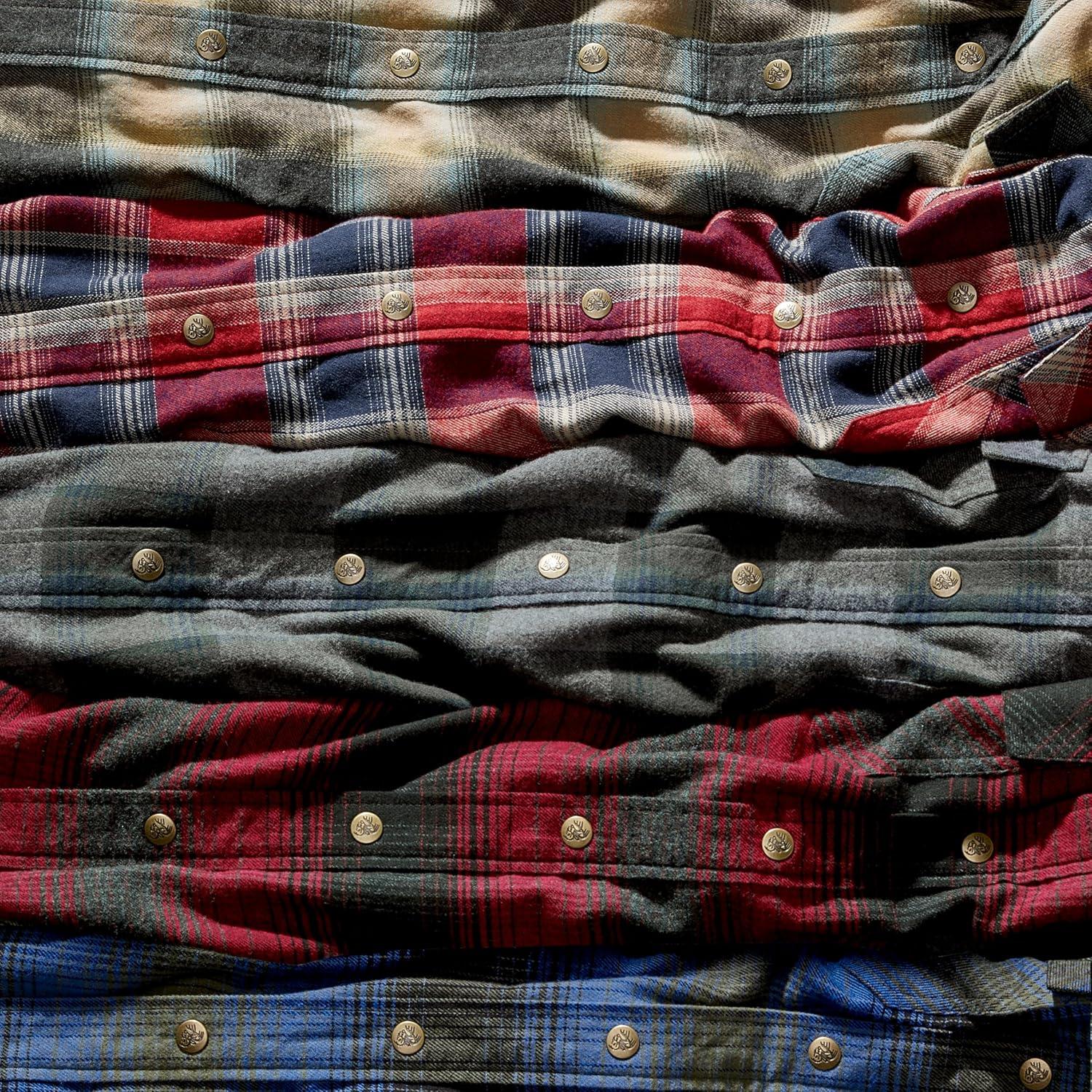 imageLegendary Whitetails Mens Thermal Lined Shirt Jacket Plaid Flannel Polyfill InsulatedCabin Fever Plaid