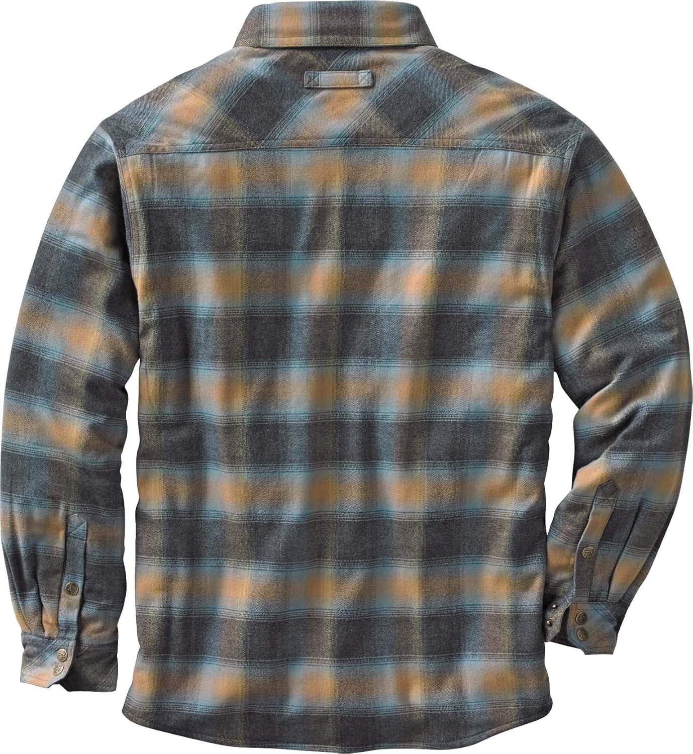imageLegendary Whitetails Mens Thermal Lined Shirt Jacket Plaid Flannel Polyfill InsulatedSky