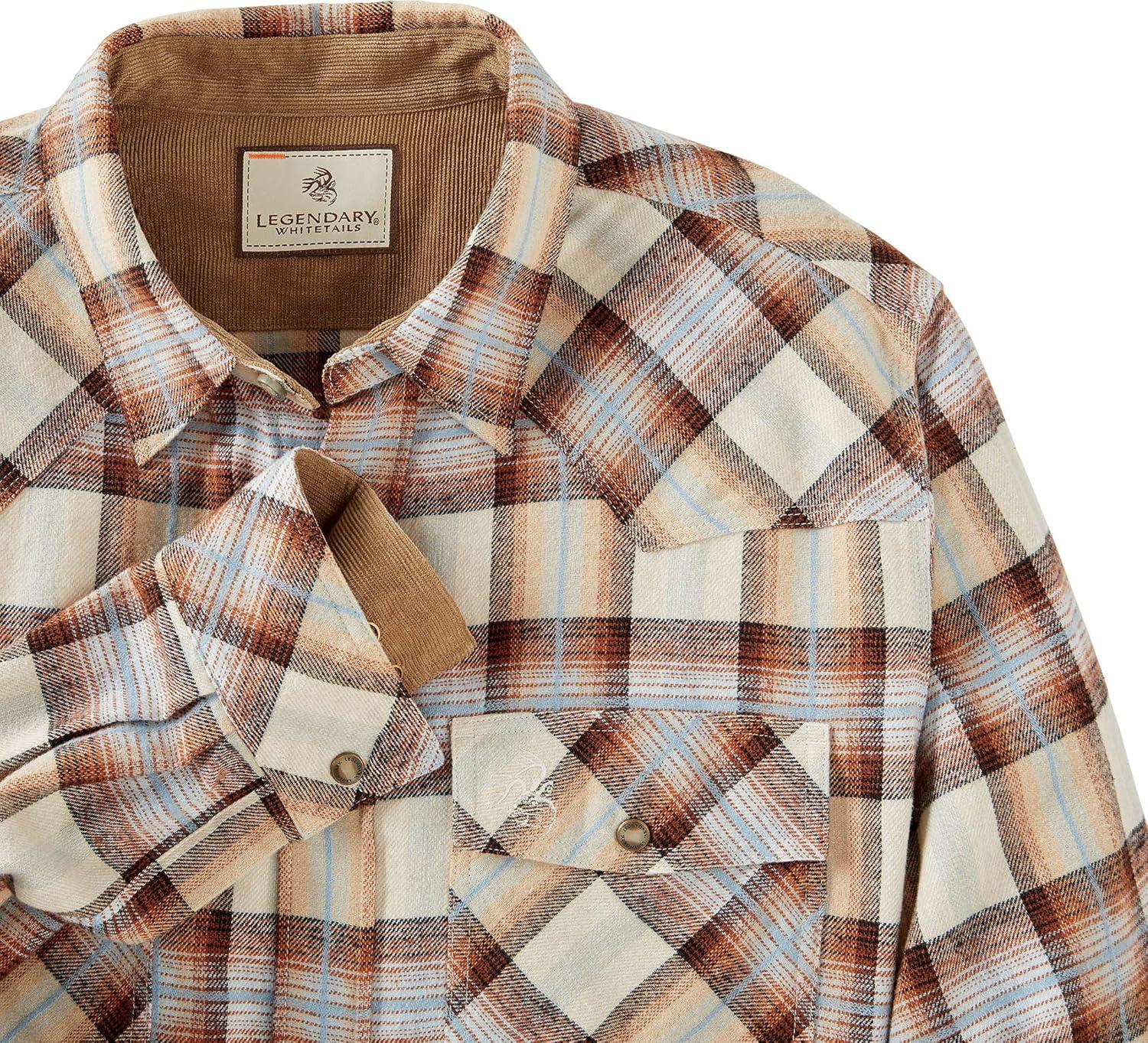 imageLegendary Whitetails Mens Western Flannel Shirt Button Up Brushed CottonDesperado Plaid