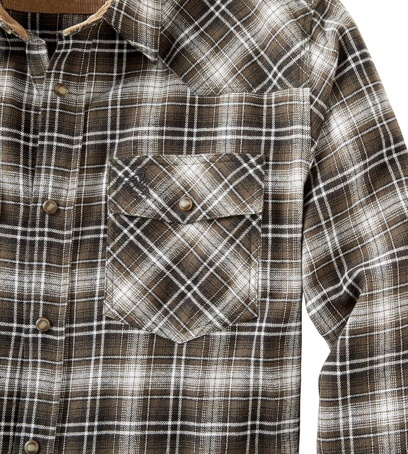 imageLegendary Whitetails Mens Western Flannel Shirt Button Up Brushed CottonForage Green Plaid