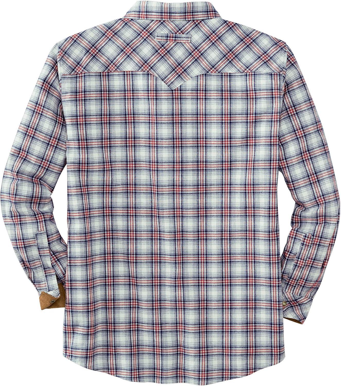 imageLegendary Whitetails Mens Western Flannel Shirt Button Up Brushed CottonRanch Hand Plaid