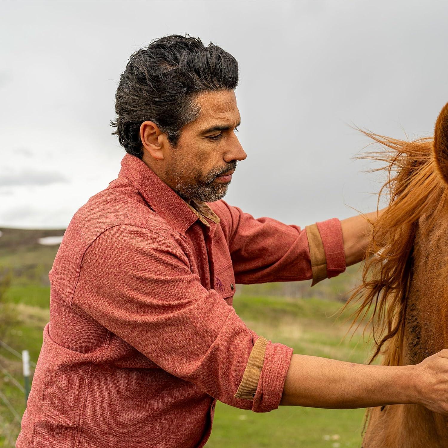 imageLegendary Whitetails Mens Western Flannel Shirt Button Up Brushed CottonRusty Red Spur