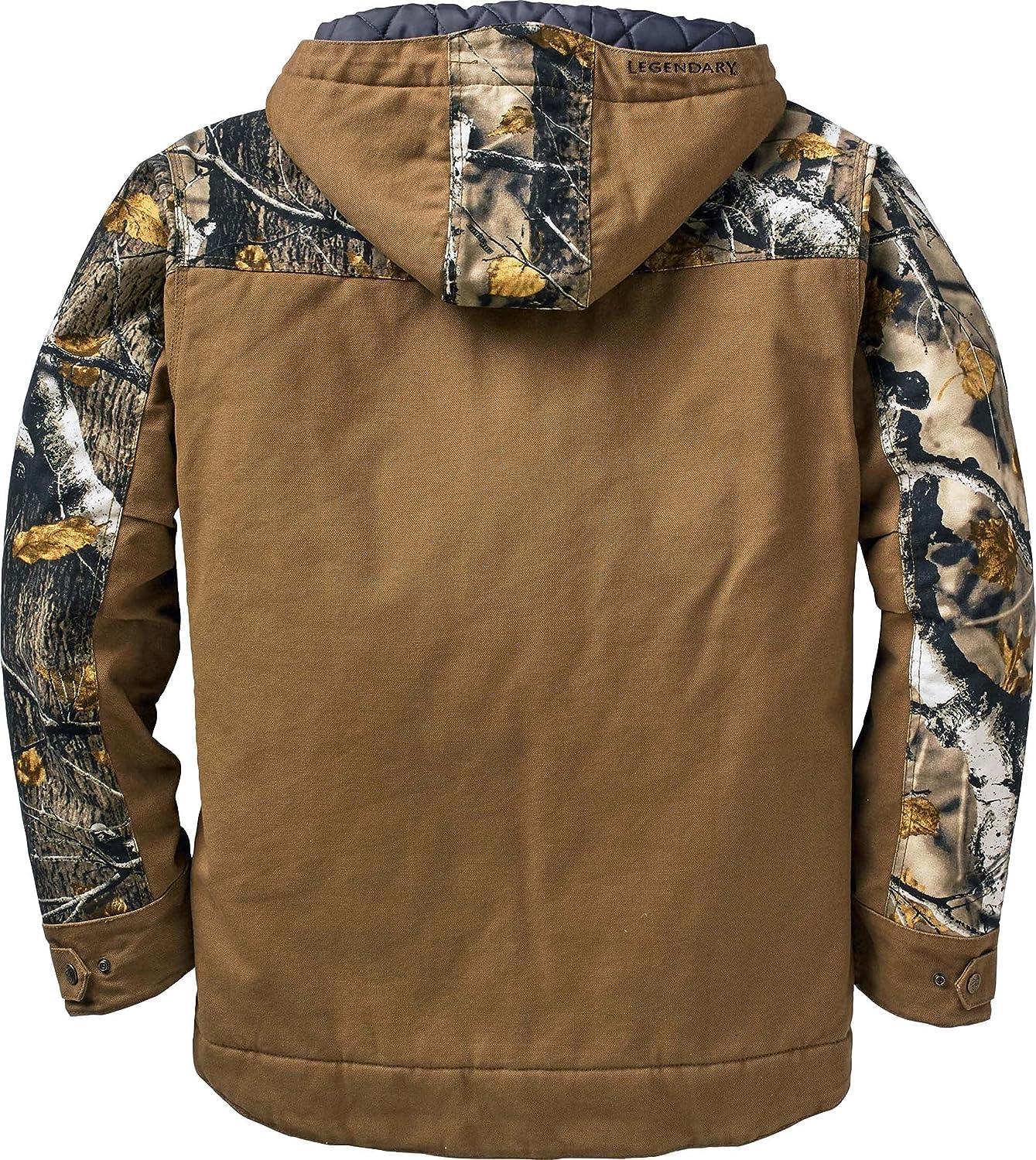 imageLegendary Whitetails Mens Winter Coat Quilted Canvas Workwear Jacket Water Repellent InsulatedBarley