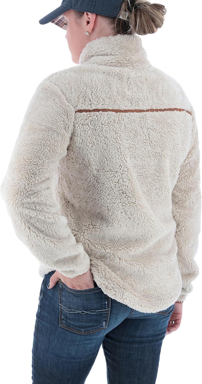 imageLegendary Whitetails Womens Fuzzy Hide Fleece Pullover 14 ZipWinter Heather