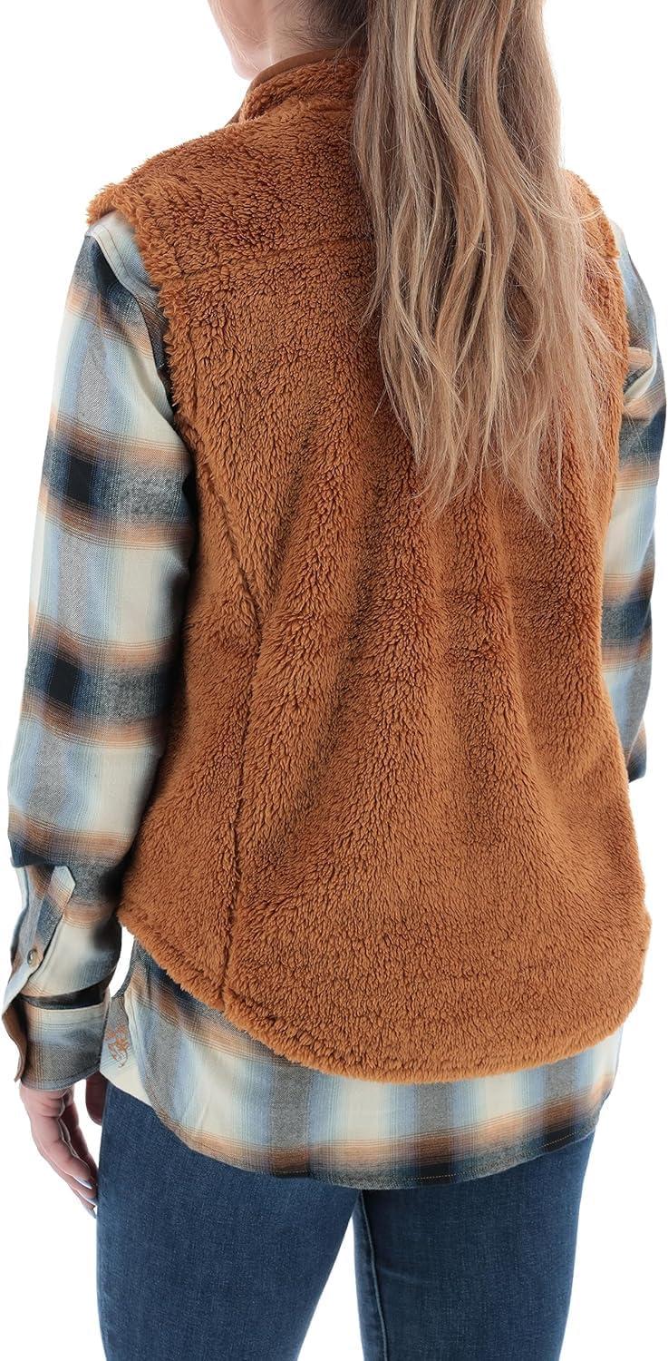imageLegendary Whitetails Womens Fuzzy Hide Fleece VestCashew
