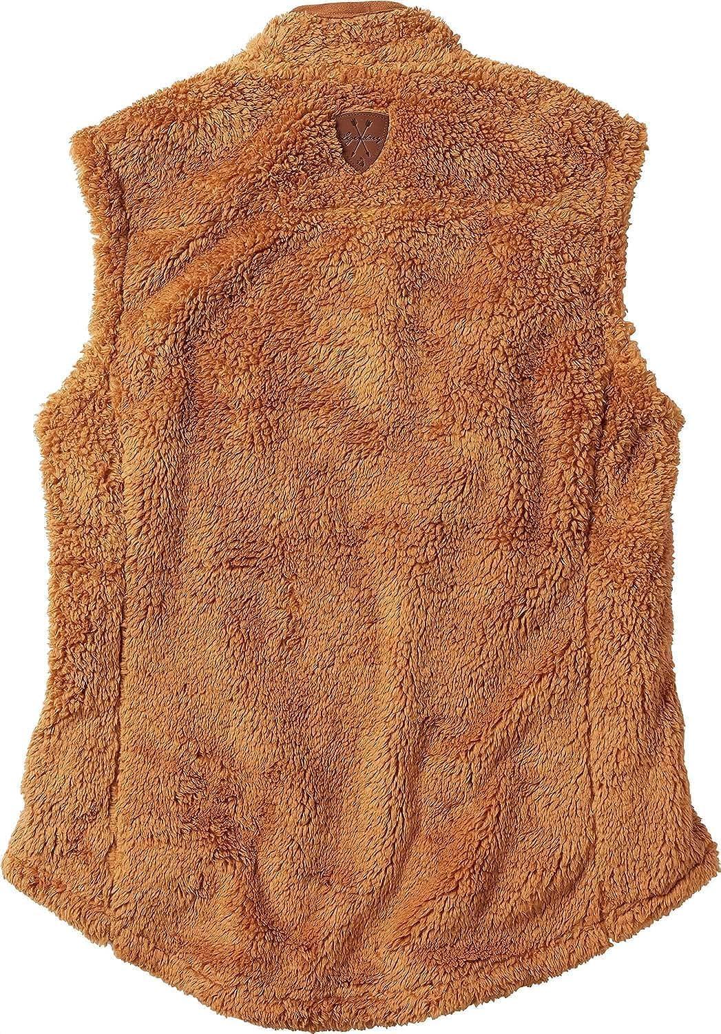 imageLegendary Whitetails Womens Fuzzy Hide Fleece VestCashew