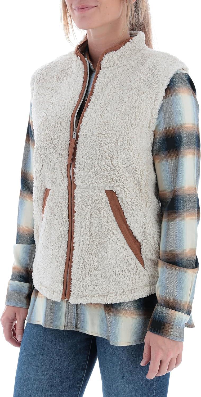 imageLegendary Whitetails Womens Fuzzy Hide Fleece VestCream