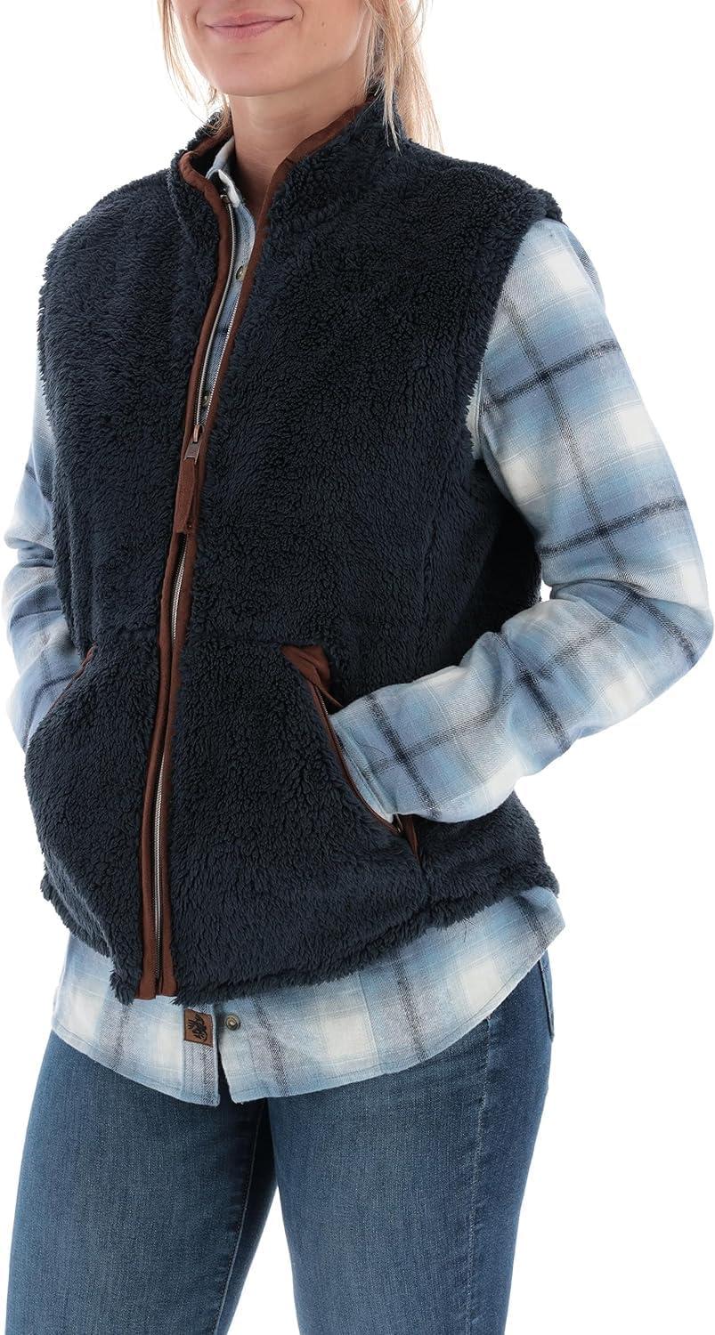 imageLegendary Whitetails Womens Fuzzy Hide Fleece VestNavy