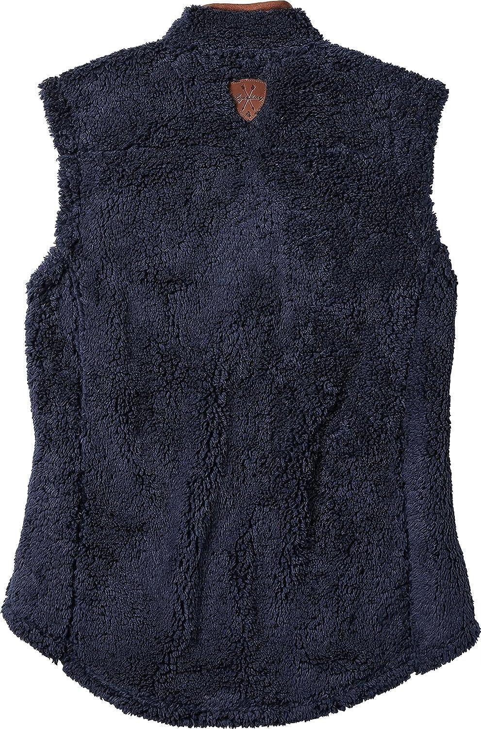 imageLegendary Whitetails Womens Fuzzy Hide Fleece VestNavy