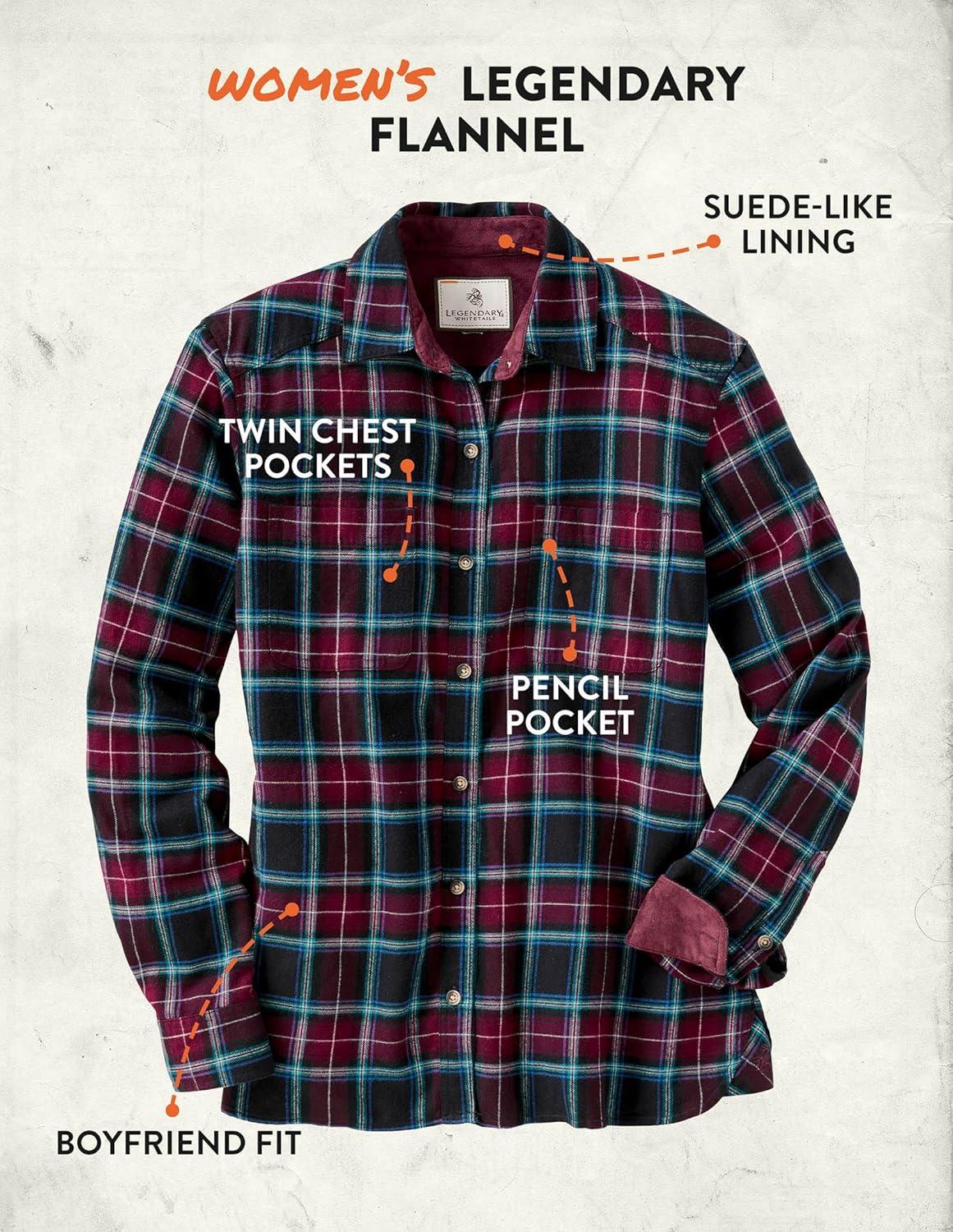imageLegendary Whitetails Womens Legendary Comfort Fit Flannel ShirtBlackberry Plaid