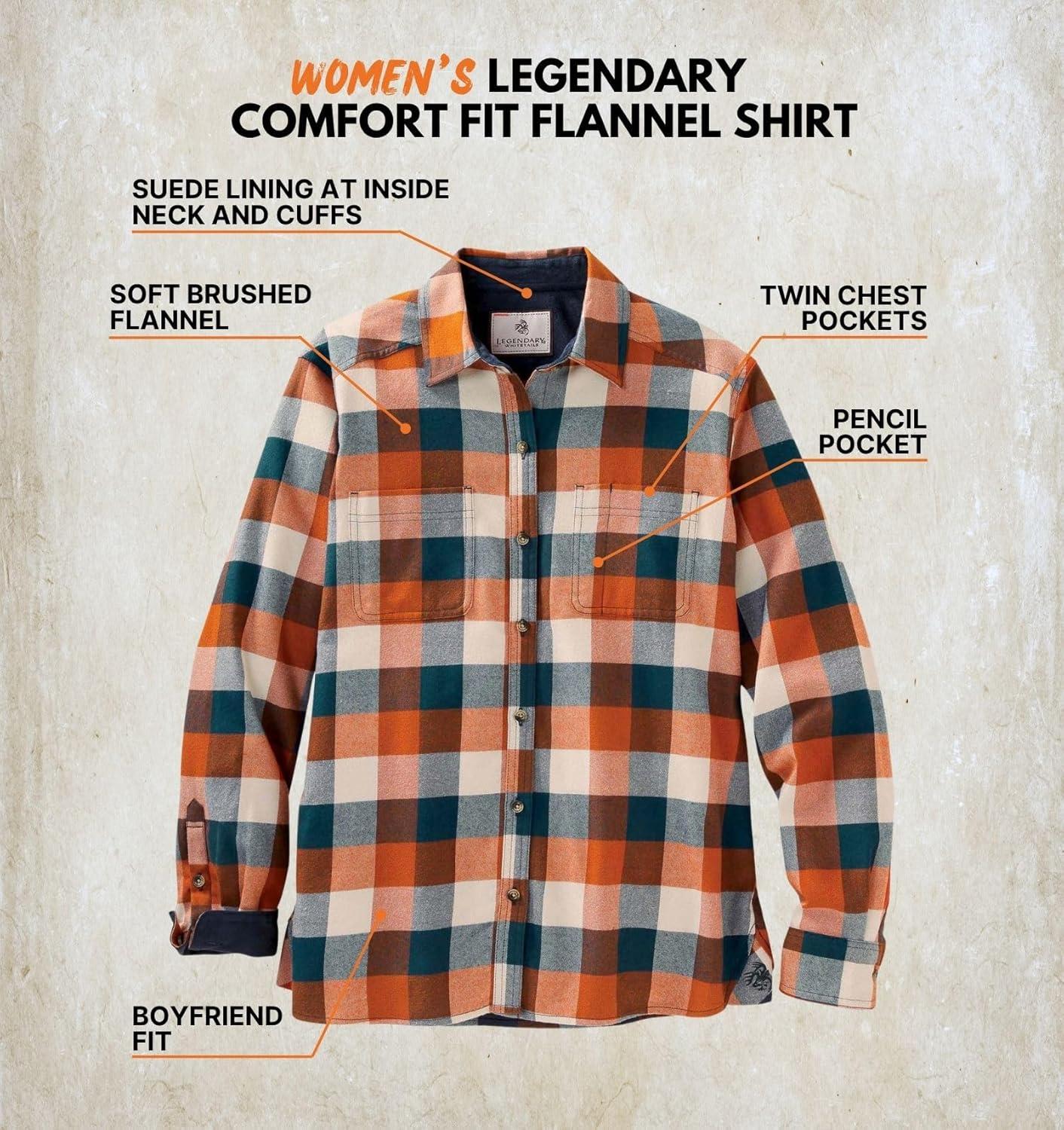 imageLegendary Whitetails Womens Legendary Comfort Fit Flannel ShirtButterrum Plaid