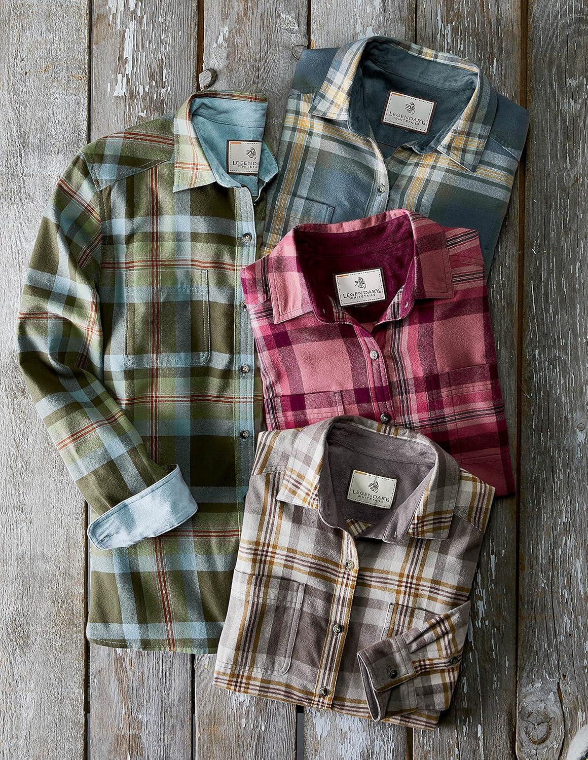 imageLegendary Whitetails Womens Legendary Comfort Fit Flannel ShirtFrosted Rose Plaid