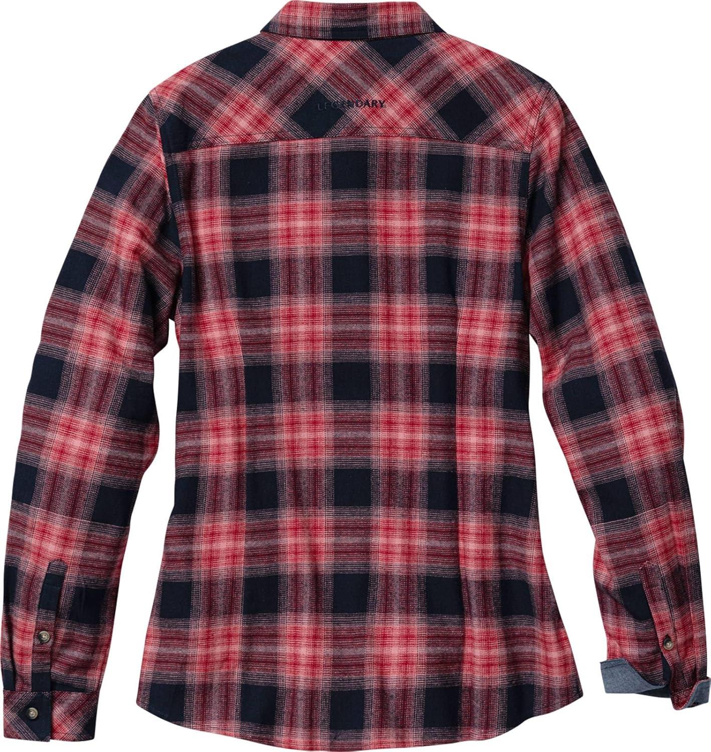 imageLegendary Whitetails Womens Long Sleeve Plaid Flannel Button Up Shirt 100 CottonPink Rodeo Plaid