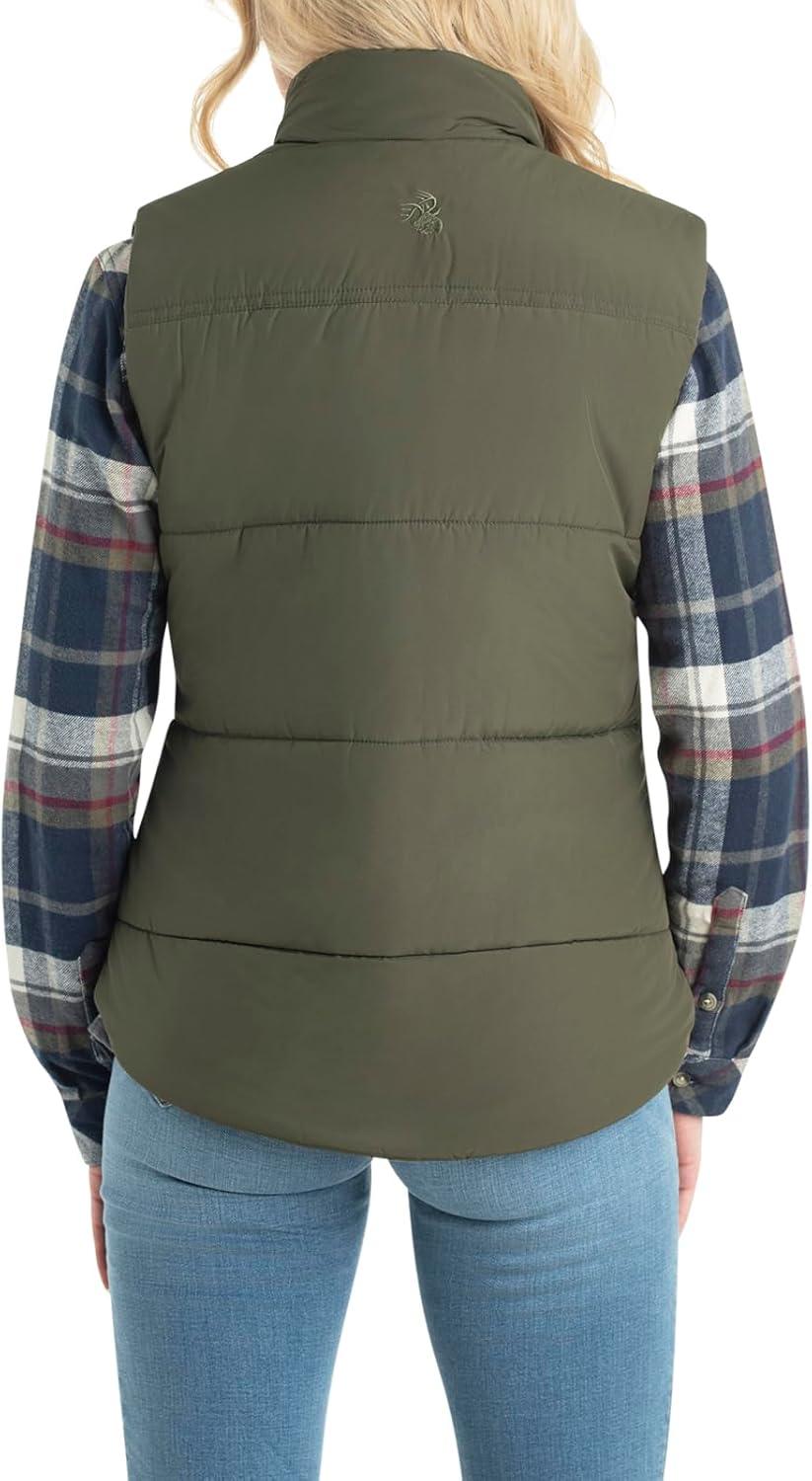 imageLegendary Whitetails Womens Quilted Toggle Puffer VestArmy