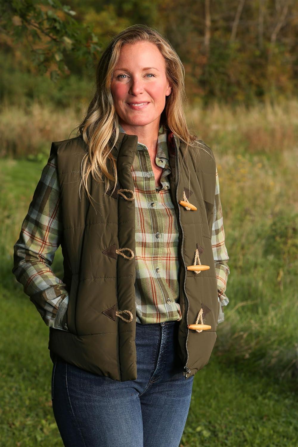 imageLegendary Whitetails Womens Quilted Toggle Puffer VestArmy