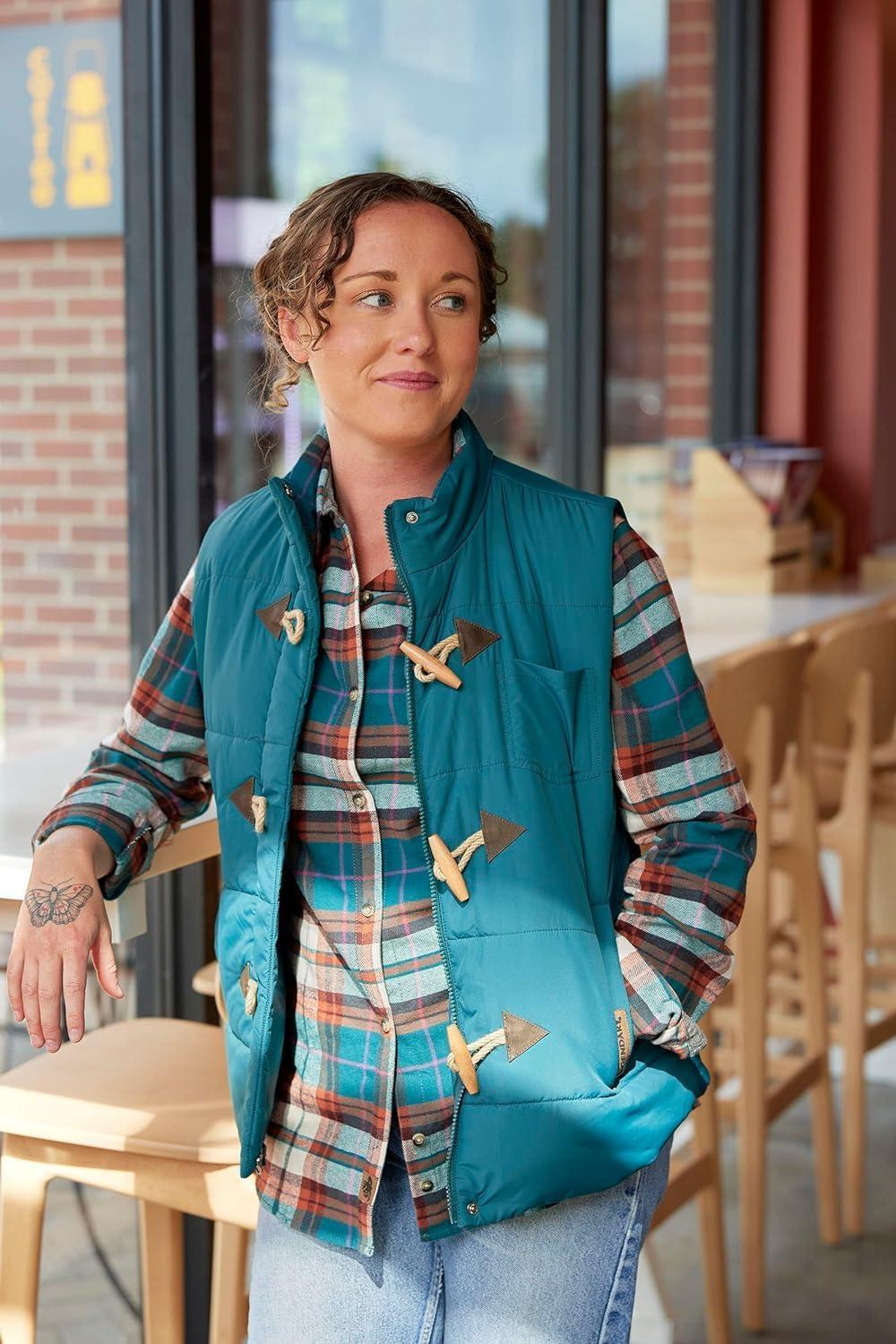 imageLegendary Whitetails Womens Quilted Toggle Puffer VestDeep Teal