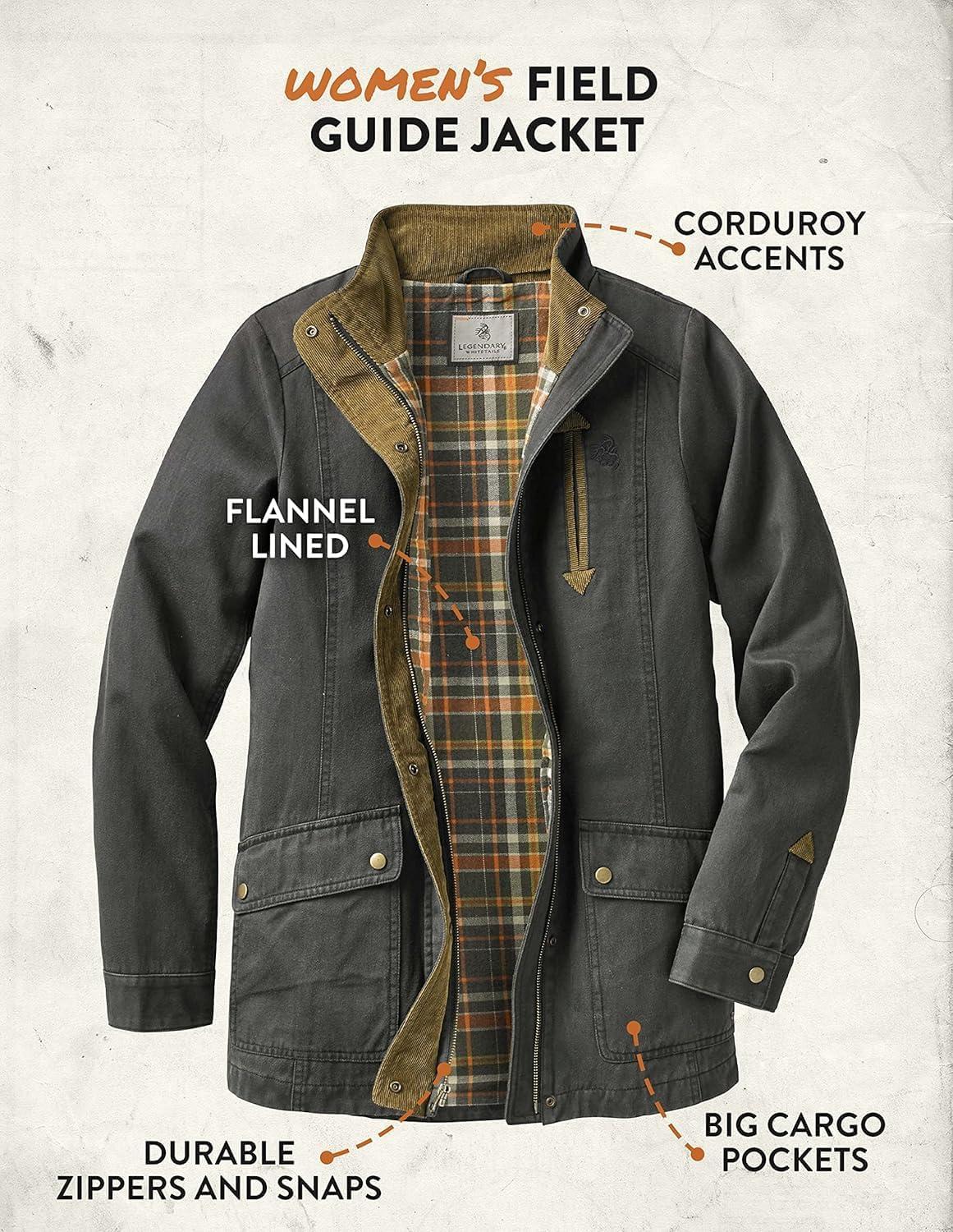 imageLegendary Whitetails Womens Shirt Jacket Long Sleeve Flannel LinedDark Army