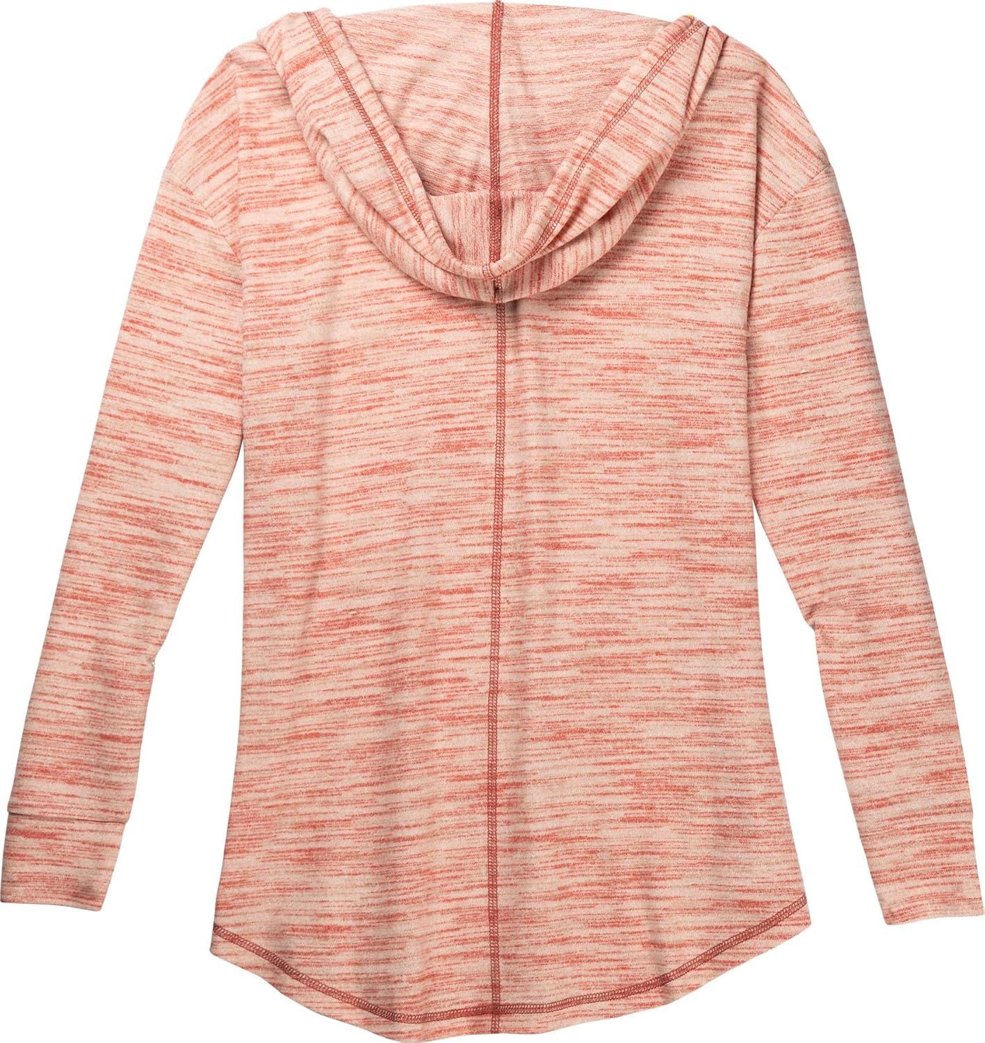 imageLegendary Whitetails Womens Space Dye Knit VNeck Pullover Hoodie TopMineral Red Space Dye