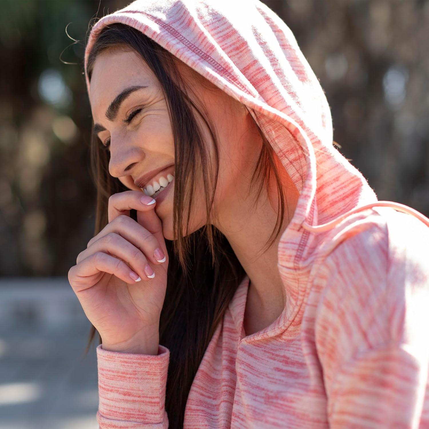 imageLegendary Whitetails Womens Space Dye Knit VNeck Pullover Hoodie TopMineral Red Space Dye