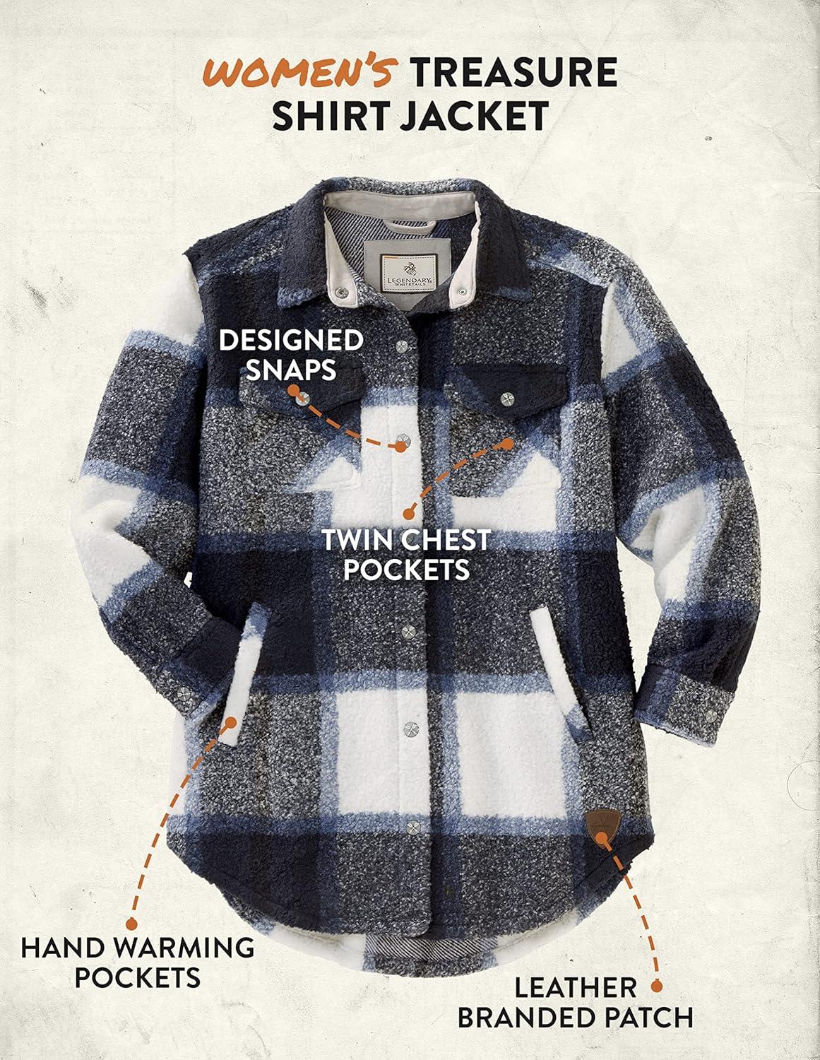 imageLegendary Whitetails Womens Treasure Shirt JacketBluestone