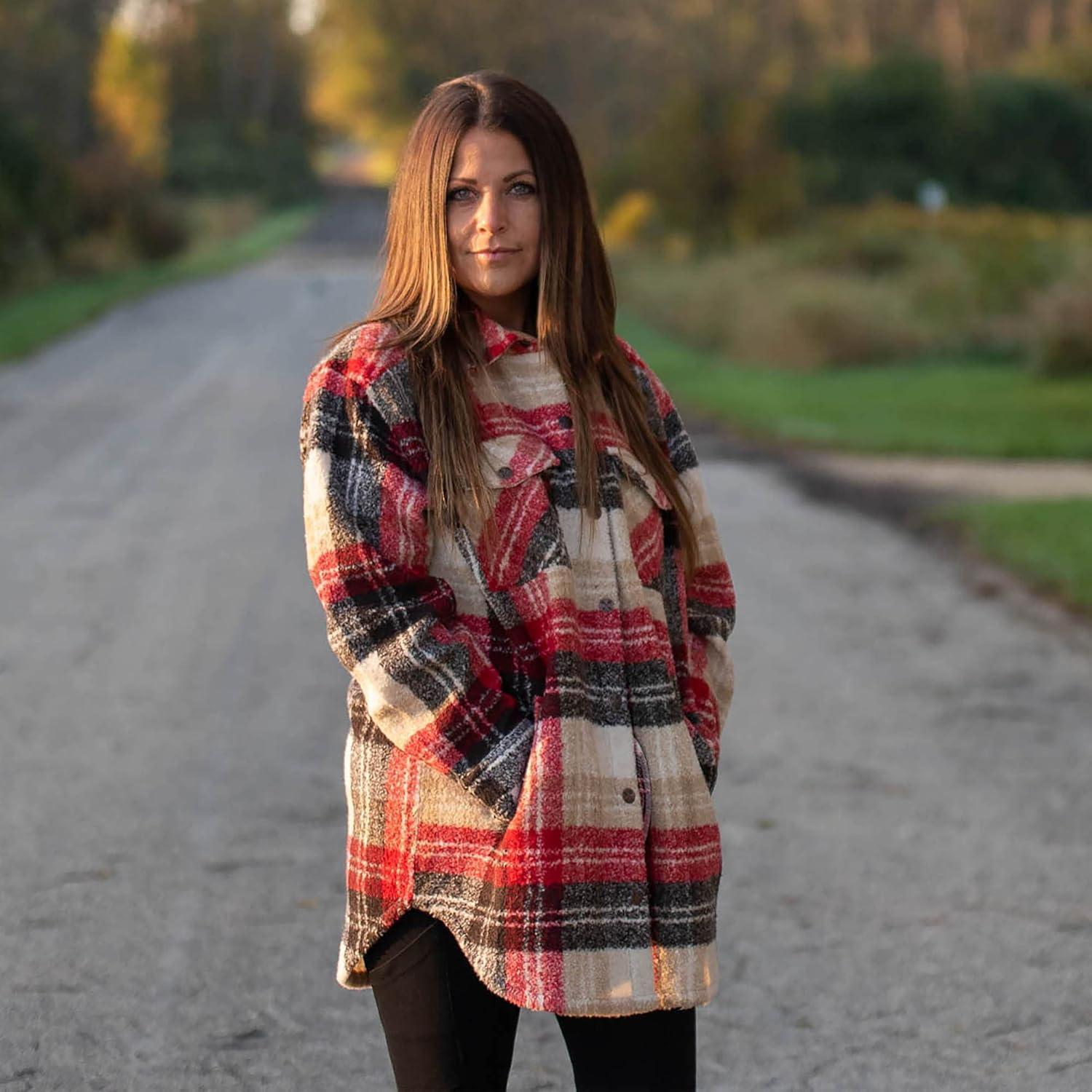 imageLegendary Whitetails Womens Treasure Shirt JacketCherry Wood Plaid