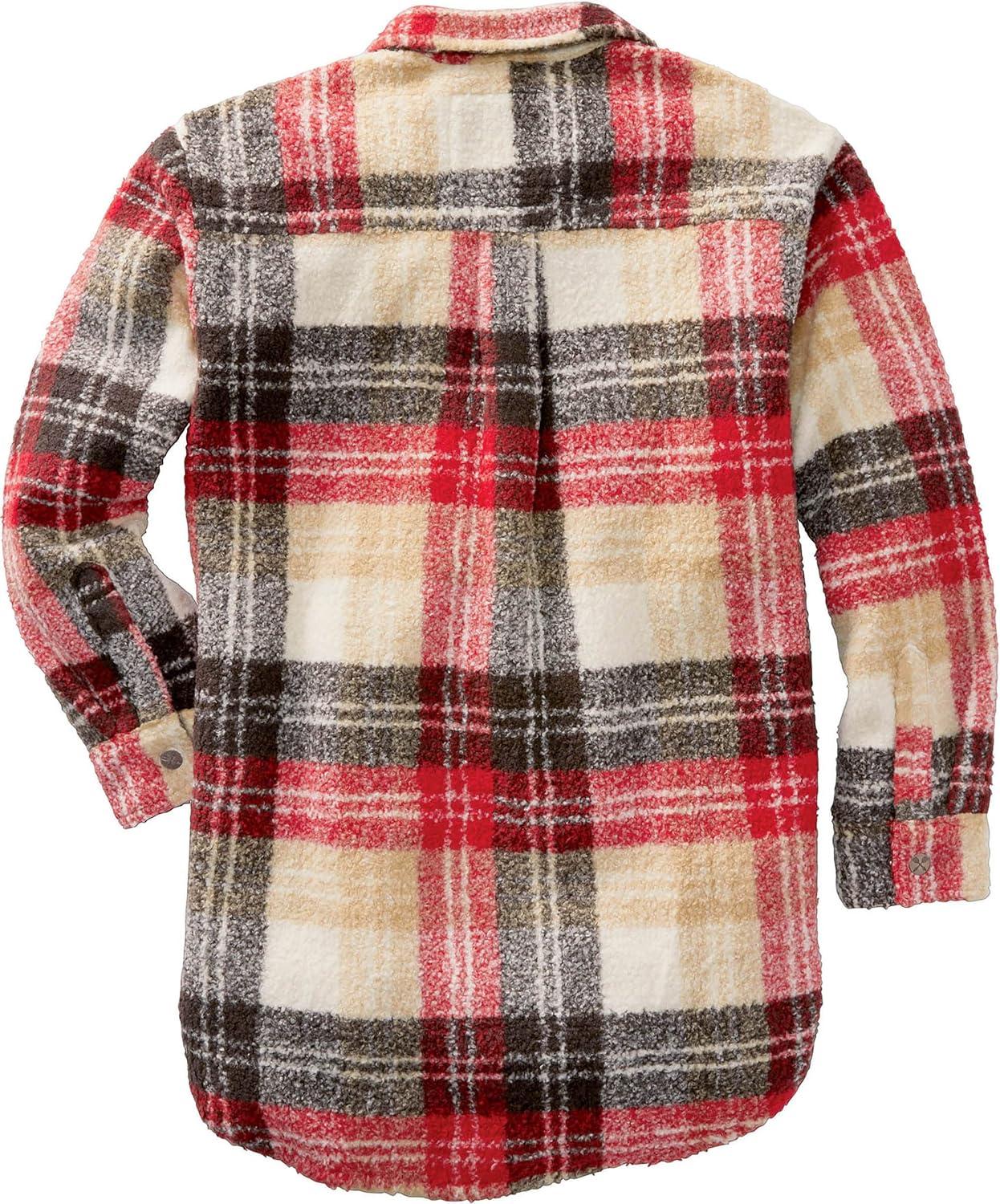 imageLegendary Whitetails Womens Treasure Shirt JacketCherry Wood Plaid