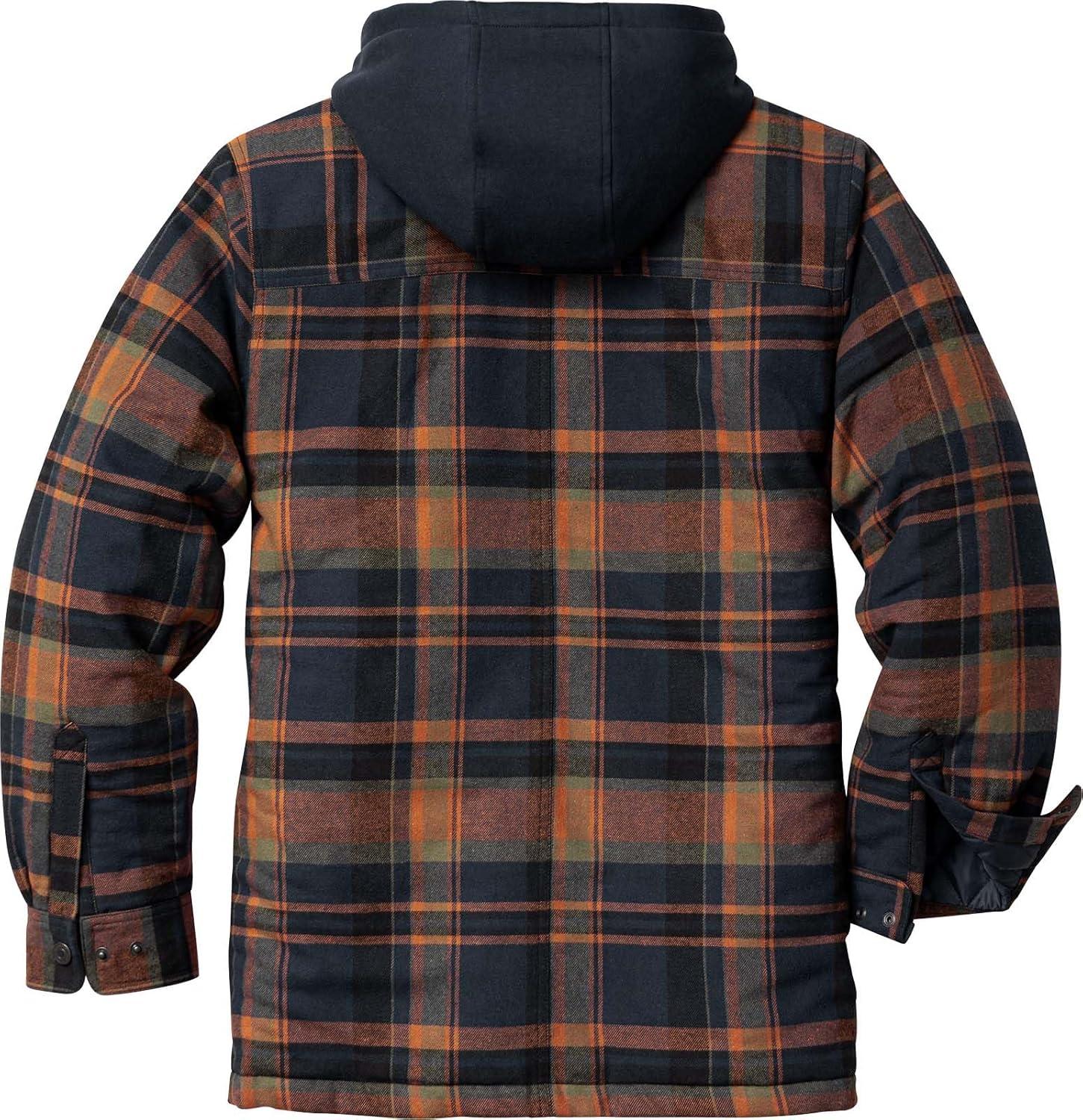 imageLegendary Whitetails mens Concealed Carry Maplewood Hooded Shirt JacketAncient Bison Plaid