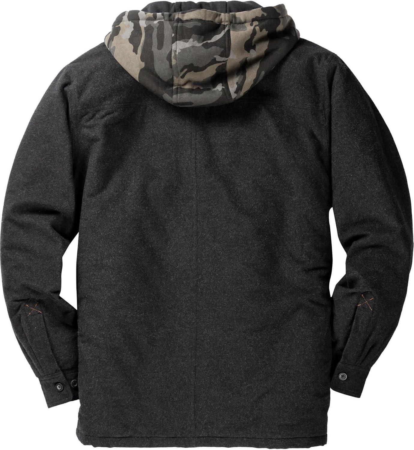 imageLegendary Whitetails mens Concealed Carry Maplewood Hooded Shirt JacketBlack Heather